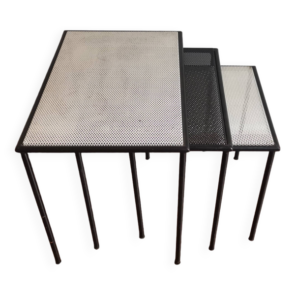 3 tables gigognes métalliques ARTIMETA