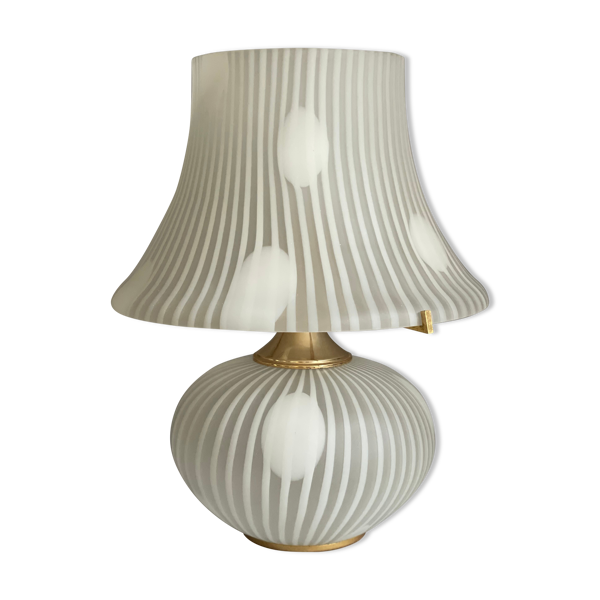 Lampe en verre de Murano Venini 1970 - Bon état sur Selency
