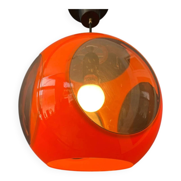 Suspension Space Age orange vintage par Massive