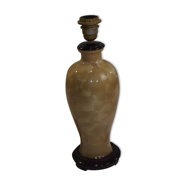 Lampe de table marqueterie de paille Louis Drimmer vintage - Bon état sur Selency