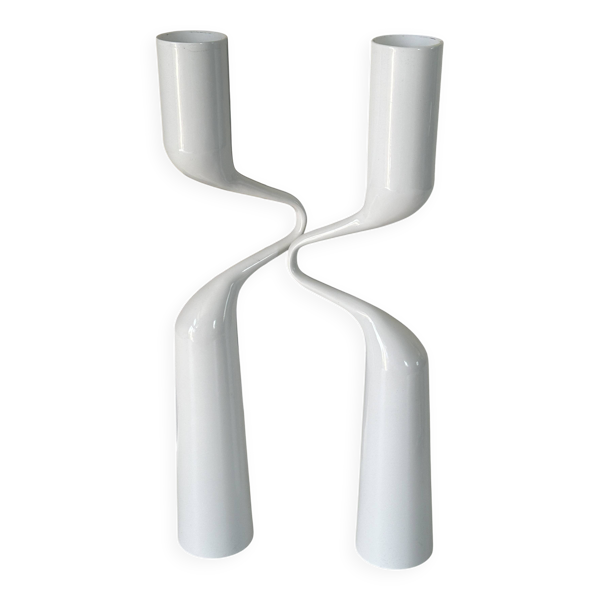 Paire de bougeoirs IKEA design Mikaela dorfel vintage