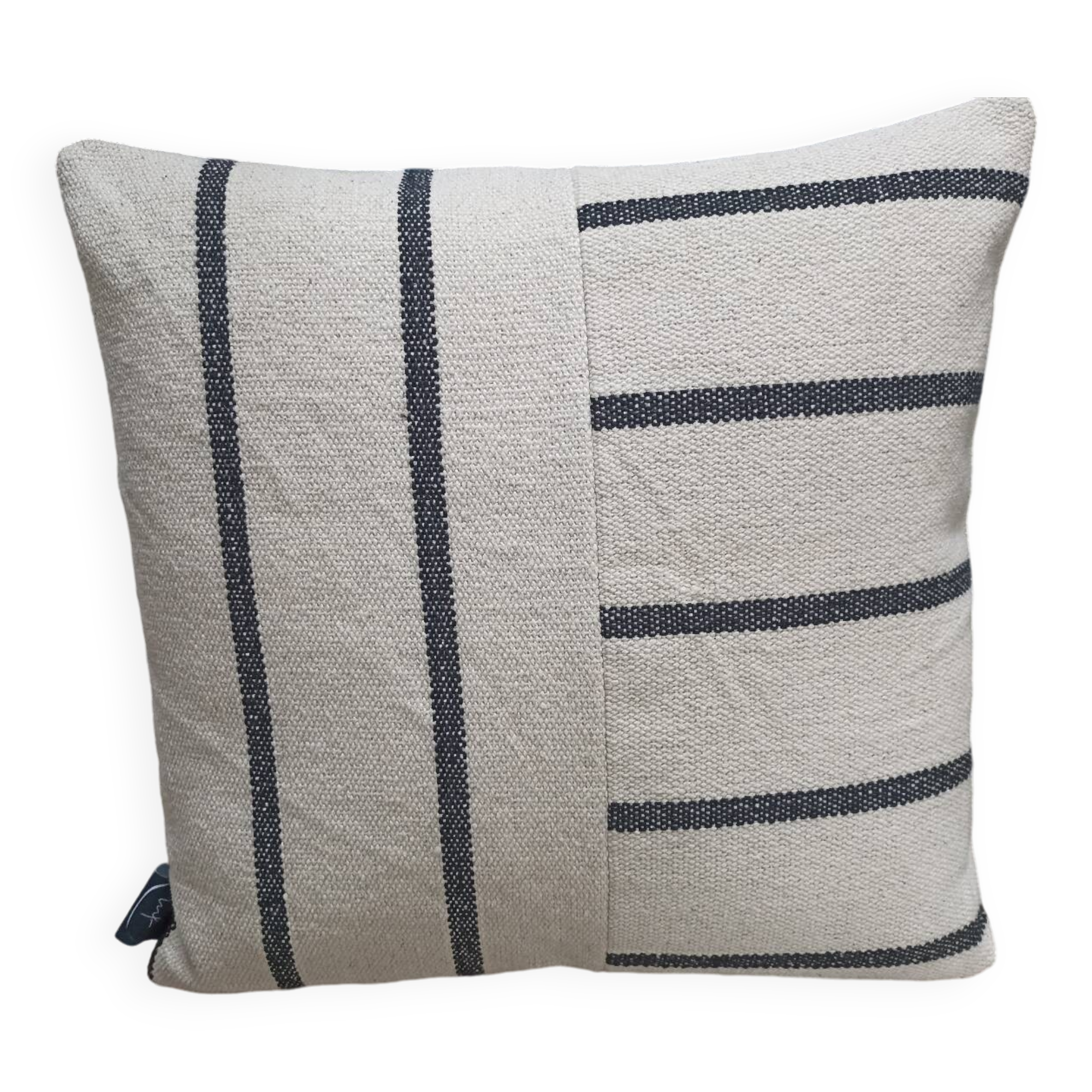 Coussin tissé rayure 40x40cm