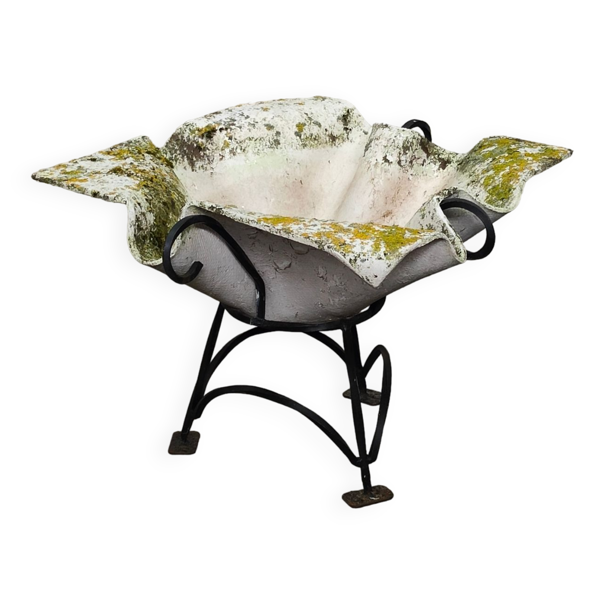 Jardinière oreille d'éléphant ou Handkerchief , période 1950 par Willy Guhl