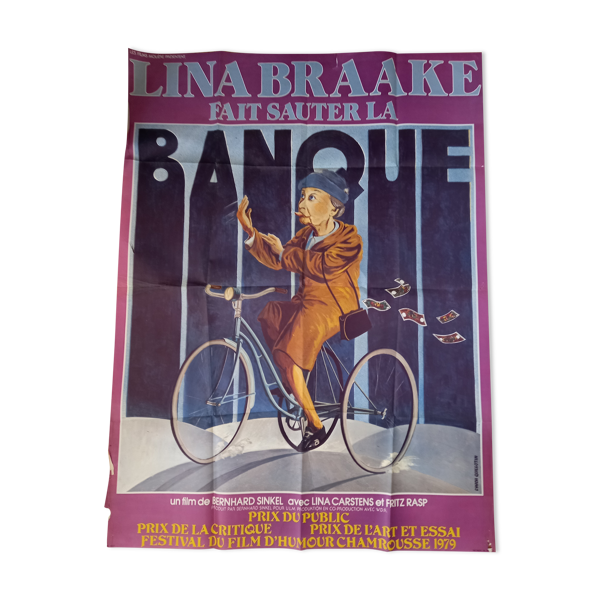 Affiche lina braake gait sauter la banque