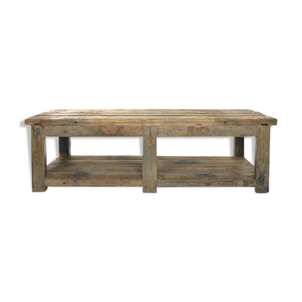 Table en bois patiné