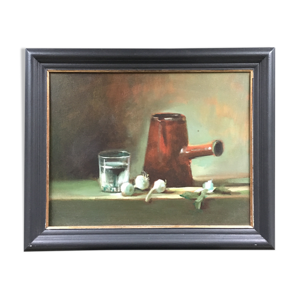 Acheter Tableau hommage à Chardin Bon état - 225,00 € Tableau hommage à Chardin Bon état - reconditionné disponible sur Selency