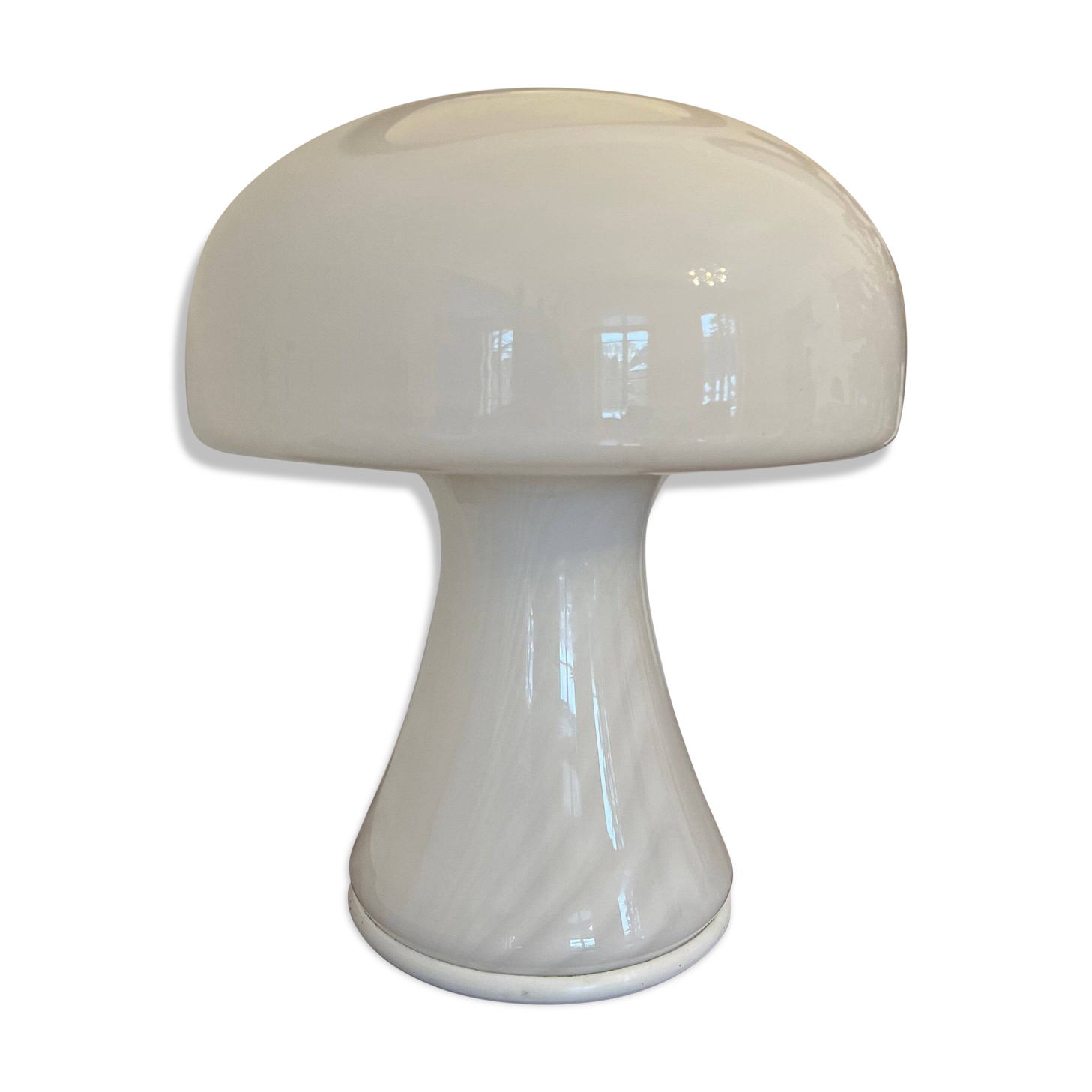 Lampe de table champignon en verre de Murano, 1980