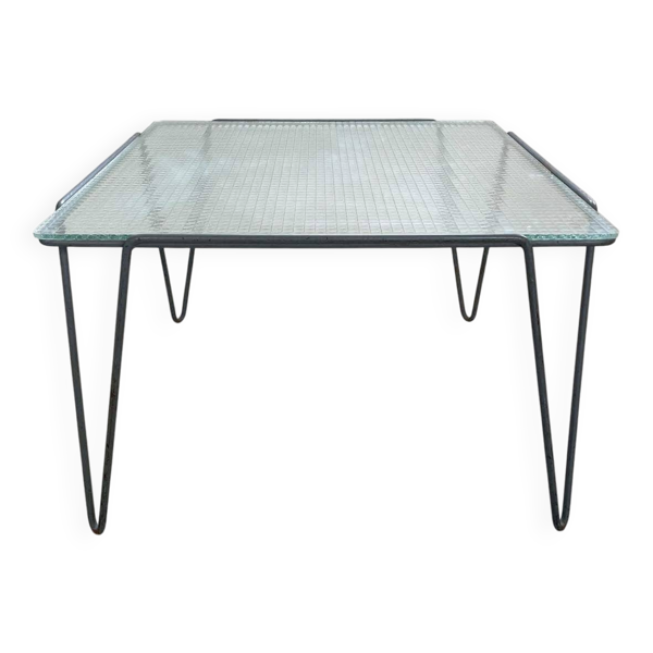 Table d'appoint ou table basse minimaliste de style industriel, Arnold Bueno de Mesquita, années 1950