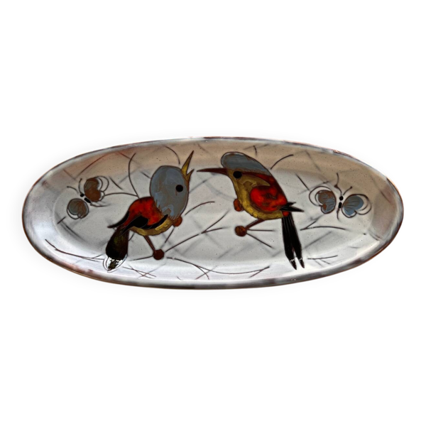 Grand plat signé Monique Brunner