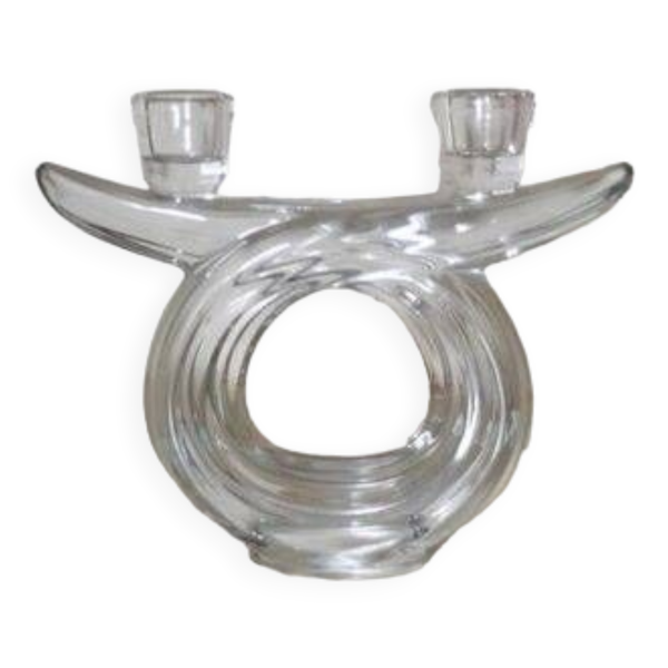 Bougeoir en cristal de Vannes