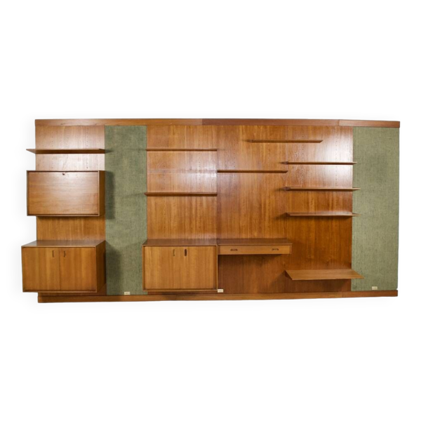 Système mural modulable teck scandinave années 60' - Bon état sur Selency