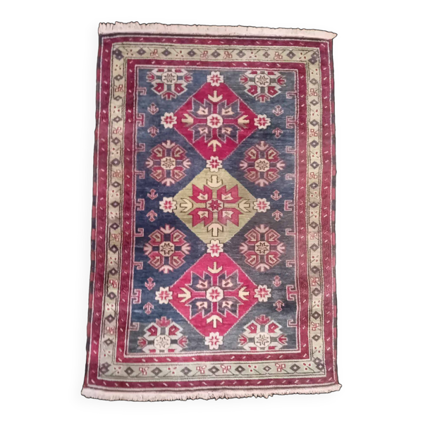 Tapis Indo Caucasien fait main 180x120cm - Bon état sur Selency