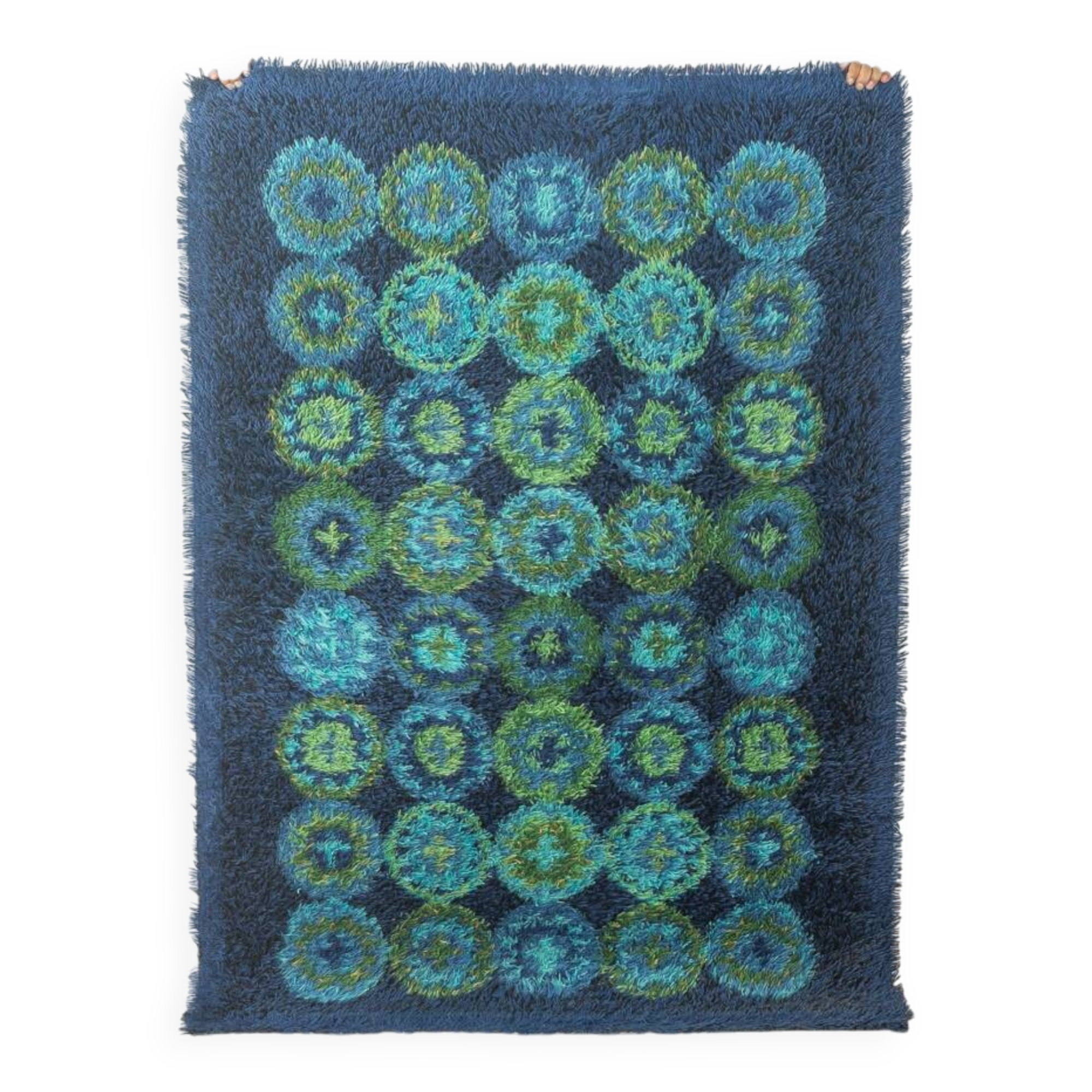 Tapis Space Age de Vorwerk des années 1970