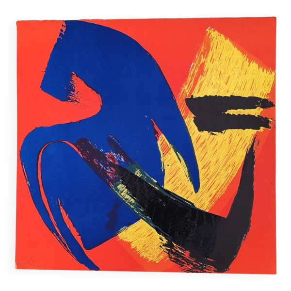 Gérard Schneider (1895-1986)Lithographie originale.